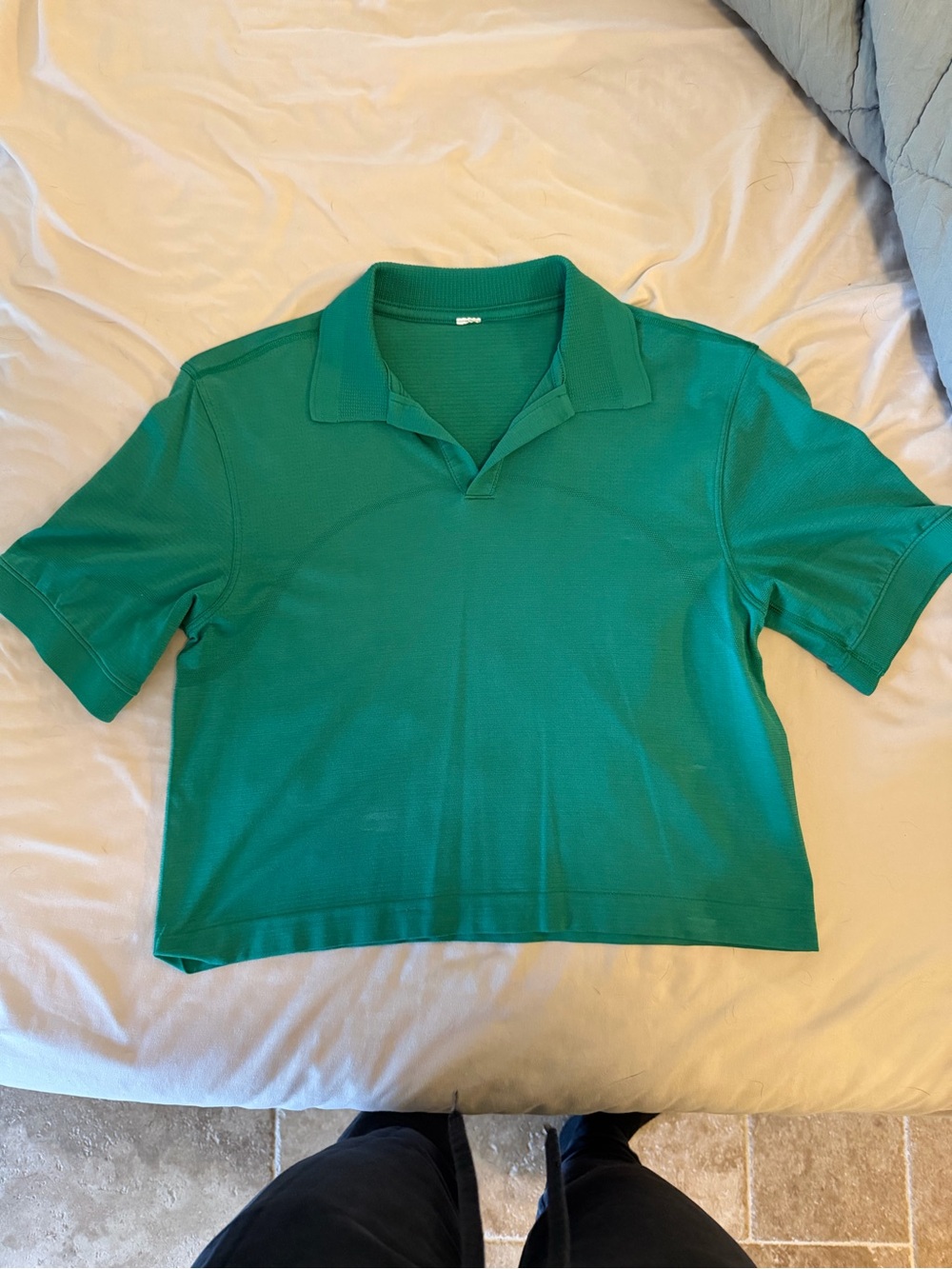 Women’s Green Polo Top Lululemon athletic